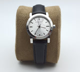 Burberry The City White Dial Black Leather Strap Watch for Women - BU9206 Authentic Buy Shop Now