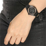 Marc Jacobs Tether Transparent Black Dial Black Leather Strap Watch for Women - MBM1379 Authentic Buy Shop Now