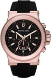 Michael Kors Dylan Black Dial Black Rubber Strap Watch for Men - MK8184 Authentic Buy Shop Now