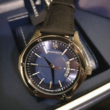 Maserati Circuito Blue Dial Black Leather Strap Watch For Men - R8851127002 Authentic Buy Shop Now