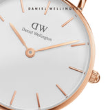 Daniel Wellington Roselyn 3A Petite White Dial Red NATO Strap Watch For Women - DW00100293 Authentic Buy Shop Now
