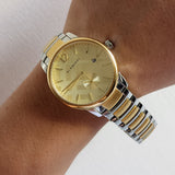 Burberry The Classic Gold Dial Two Tone Steel Strap Watch for Men - BU10011 Authentic Buy Shop Now