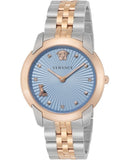Versace Audrey Quartz Blue Dial Two Tone Steel Strap Watch for Women - VELR00619 Authentic Buy Shop Now