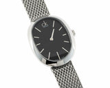 Calvin Klein Incentive Black Dial Silver Mesh Bracelet Watch for Women - K3P23121 Authentic Buy Shop Now
