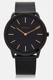 Calvin Klein Minimal Black Dial Black Mesh Bracelet Watch for Men - K3M21421 Authentic Buy Shop Now