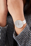 Calvin Klein Full Moon White Dial White Leather Strap Watch for Women - K8Y236L6 Authentic Buy Shop Now