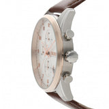 Hugo Boss Skymaster White Dial Brown Leather Strap Watch for Men - 1513786 Authentic Buy Shop Now
