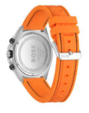 Hugo Boss Energy Chronograph Quartz Black Dial Orange Rubber Strap Watch For Men - 1513970 Authentic Buy Shop Now