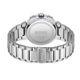 Hugo Boss One Chronograph Blue Dial Silver Steel Strap Watch For Men - 1513999 Authentic Buy Shop Now
