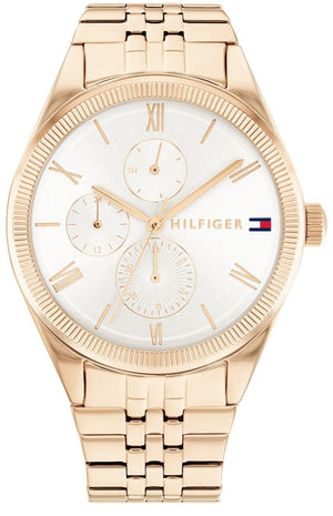 Tommy Hilfiger Monica Quartz White Dial Gold Steel Strap Watch For Women - 1782593 Authentic Buy Shop Now