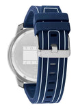 Tommy Hilfiger Wynwood Chronograph Blue Dial Blue Silicon Strap Watch For Men - 1710582 Authentic Buy Shop Now