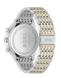 Hugo Boss Gregor Chronograph Green Dial Two Tone Steel Strap Watch For Men - 1514081 Authentic Buy Shop Now