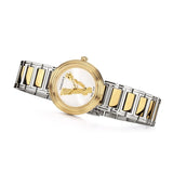 Versace Virtus Quartz White Dial Two Tone Steel Strap Watch For Women - VET300721 Authentic Buy Shop Now