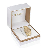 Versace Greca Time Quartz Gold Dial Gold Steel Strap Watch For Men - VE3K00522 Authentic Buy Shop Now