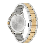 Versace Greca Action Chronograph Quartz Silver Dial Two Tone Steel Strap Watch for Men - VE3J00522 Authentic Buy Shop Now