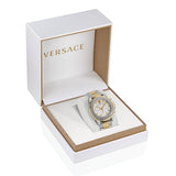 Versace Greca Action Chronograph Quartz Silver Dial Two Tone Steel Strap Watch for Men - VE3J00522 Authentic Buy Shop Now