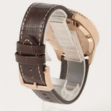 Emporio Armani Pro Planet Three Hand Date Blue Dial Brown Leather Strap Watch For Men - AR11556 Authentic Buy Shop Now