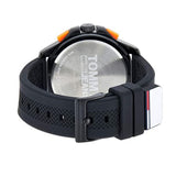 Tommy Hilfiger Jeans Analog Black Dial Black Silicone Strap Watch For Men - 1791763 Authentic Buy Shop Now