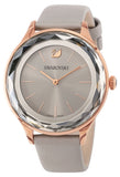 Swarovski Octea Nova Grey Dial Grey Leather Strap Watch for Women - 5295326 Authentic Buy Shop Now
