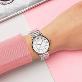 Marc Jacobs Roxy White Dial Silver Steel Strap Watch for Women - MJ3521 Authentic Buy Shop Now