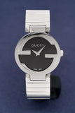 Gucci Interlocking G Quartz Black Dial Black Steel Strap Watch For Women - YA133502 Authentic Buy Shop Now