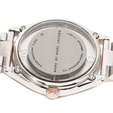 Marc Jacobs Tether Transparent White Dial Two Tone Steel Strap Watch for Women - MBM3436 Authentic Buy Shop Now