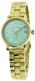 Marc Jacobs Baker Mint Green Dial Gold Steel Strap Watch for Women - MBM3284 Authentic Buy Shop Now