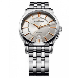 Maurice Lacroix Pontos Date Silver Dial Silver Steel Strap Watch For Men - PT6148-SS002-131-1 Authentic Buy Shop Now