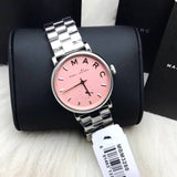 Marc Jacobs Baker Pink Dial Silver Steel Strap Watch for Women - MBM3280 Authentic Buy Shop Now