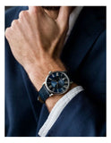 Tissot Carson Premium Powermatic 80 Blue Dial Blue Leather Strap Watch For Men - T122.407.16.043.00 Authentic Buy Shop Now