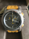 Burberry Sport Chronograph Grey Dial Yellow Rubber Strap Watch for Men - BU7712 Authentic Buy Shop Now