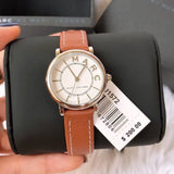 Marc Jacobs Roxy Silver Dial Brown Leather Strap Watch for Women - MJ1572 Authentic Buy Shop Now