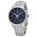 Tissot PRC 200 Chronograph Quartz Blue Dial Silver Steel Strap Watch For Men - T114.417.11.047.00 Authentic Buy Shop Now
