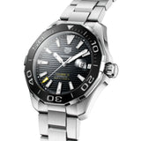 Tag Heuer Aquaracer Black Dial Silver Steel Strap Strap Watch for Men - WAY201A.BA0927 Authentic Buy Shop Now