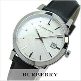 Burberry The City White Dial Black Leather Strap Watch for Men - BU9008 Authentic Buy Shop Now