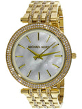 Michael Kors Darci Mother of Pearl Dial Gold Steel Strap Watch for Women - MK3219 Authentic Buy Shop Now