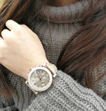Burberry Chronograph Rose Gold Dial Beige Leather Strap Watch for Women - BU9704 Authentic Buy Shop Now