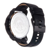 Diesel Little Daddy Blue Dial Black Leather Strap Watch For Men - DZ7257 Authentic Buy Shop Now