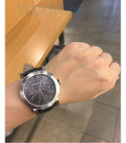 Burberry The City Chronograph Black Dial Black Leather Strap Watch for Men - BU9356 Authentic Buy Shop Now