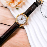 Tissot Carson Automatic White Dial Brown Leather Strap Watch For Women - T085.207.36.011.00 Authentic Buy Shop Now