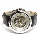 Maserati Ingegno Automatic Black Skeleton Dial Black Leather Strap Watch For Men - R8821119002 Authentic Buy Shop Now