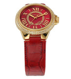 Michael Kors Camille Three-Hand Red Dial Red Leather Strap Watch for Women - MK4750 Authentic Buy Shop Now