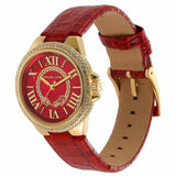 Michael Kors Camille Three-Hand Red Dial Red Leather Strap Watch for Women - MK4750 Authentic Buy Shop Now