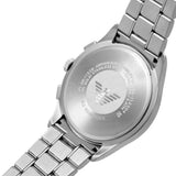 Emporio Armani Chronograph Blue Dial Silver Steel Strap Watch For Men - AR11528 Authentic Buy Shop Now