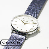 Coach Perry White Dial Blue Leather Strap Watch for Women - 14503156 Authentic Buy Shop Now