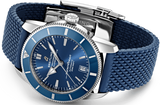 Breitling Superocean Heritage B20 Automatic 42 Blue Dial Blue Mesh Bracelet Watch for Men - AB2010161C1S1 Authentic Buy Shop Now