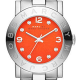 Marc Jacobs Amy Red Dial Silver Steel Strap Watch for Women - MBM3302 Authentic Buy Shop Now