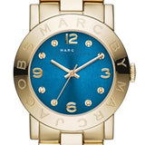 Marc Jacobs Amy Blue Dial Gold Steel Strap Watch for Women - MBM3303 Authentic Buy Shop Now