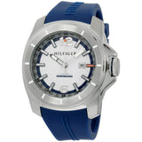 Tommy Hilfiger Windsurf White Dial Blue Rubber Strap Watch for Men - 1791113 Authentic Buy Shop Now