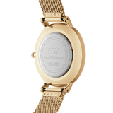 Daniel Wellington Classic Petite Evergold White Dial Gold Mesh Bracelet Watch For Women - DW00100346 Authentic Buy Shop Now